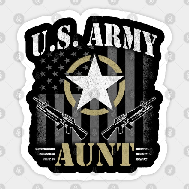 Proud Army Aunt Sticker by Otis Patrick